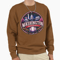 Washington Baseball Logo Capital Hoodie - Fun Novelty Design for Adults - T-Shirt, Sweatshirt, Hoodie