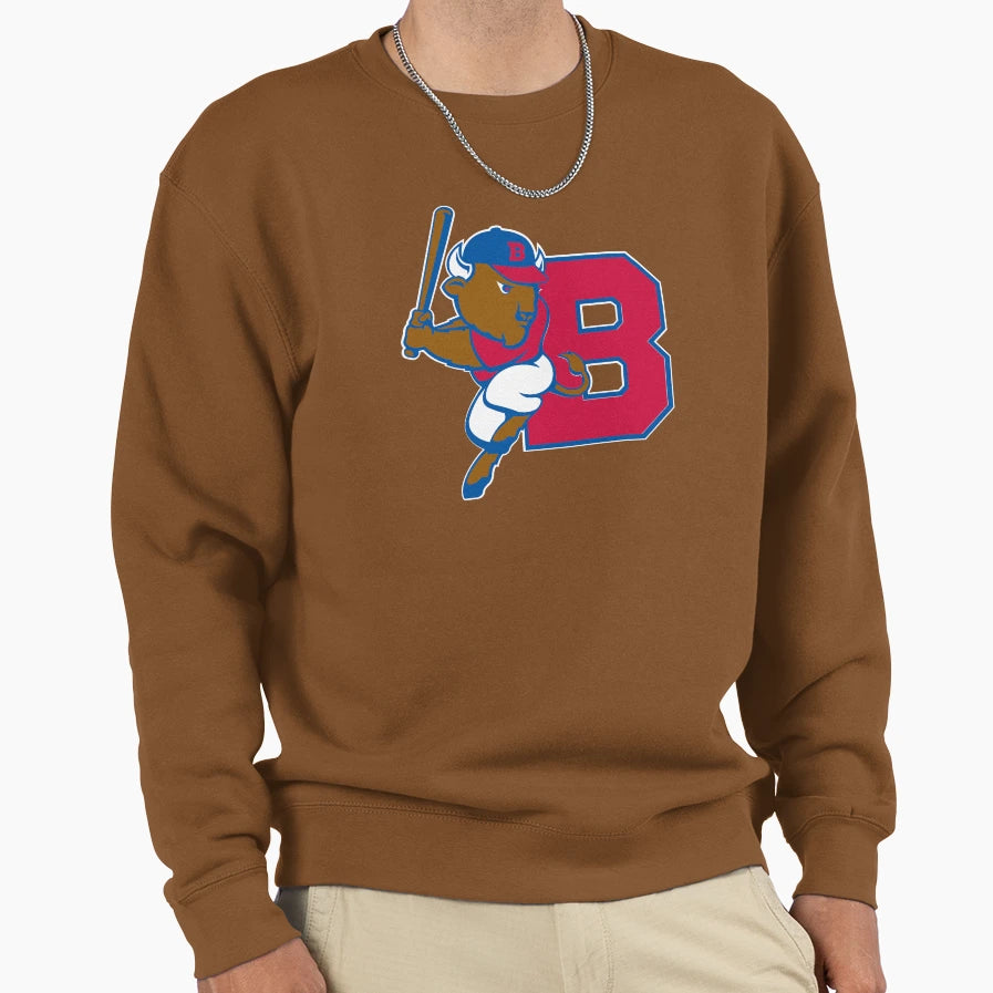 Buffalo Bisons Icon Sweatshirt - Custom Art Print for Adults - T-Shirt, Sweatshirt, Hoodie