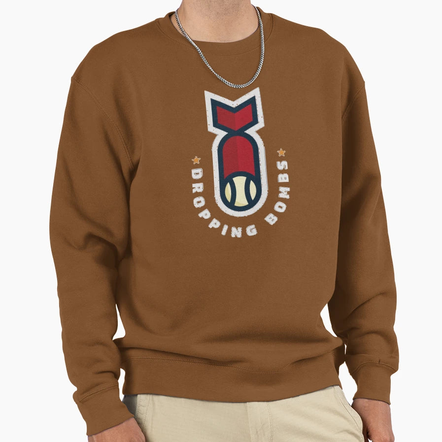Baseball Dropping Bombs Sweatshirt - Novelty Apparel Men Women - T-Shirt, Sweatshirt, Hoodie
