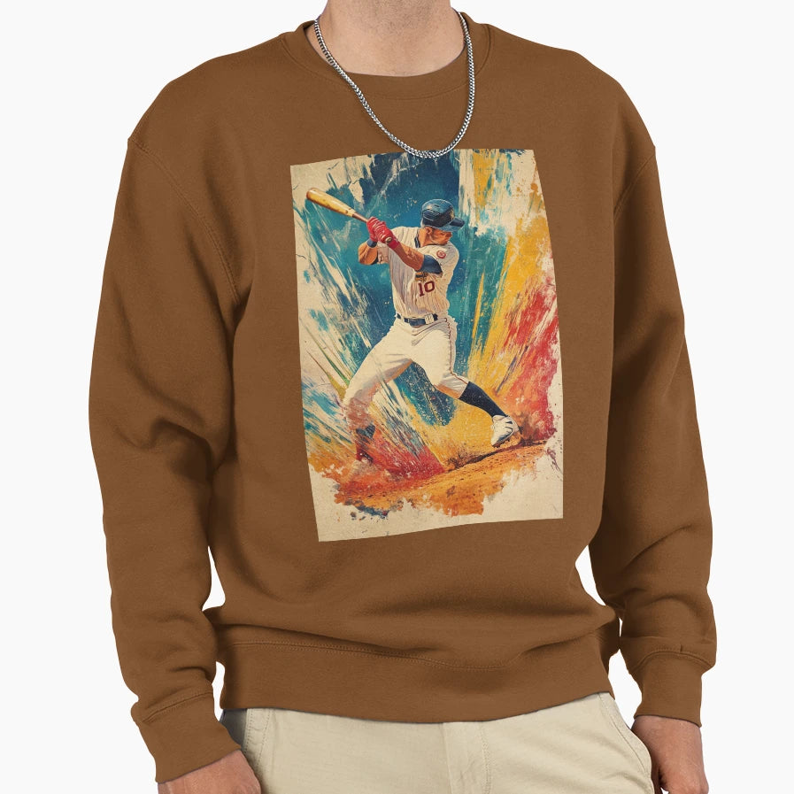 Baseball Sweatshirt - Custom Art Print Men Women - T-Shirt, Sweatshirt, Hoodie