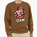 Cincinnati 8 Bit Player Initials Sweatshirt - Novelty Apparel Men Women - T-Shirt, Sweatshirt, Hoodie