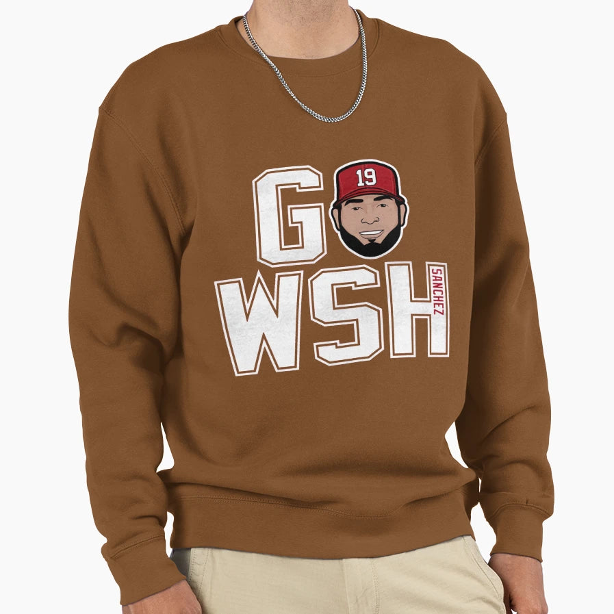 Anibal Sanchez Go Wsh Sweatshirt - Custom Art Print Men Women - T-Shirt, Sweatshirt, Hoodie