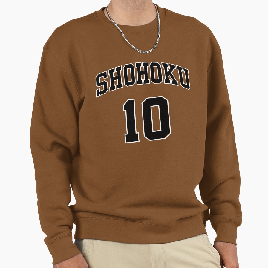 Slam Dunk Shohoku Basketball Team N 10 Sweatshirt - Graphic Print Unisex - T-Shirt, Sweatshirt, Hoodie