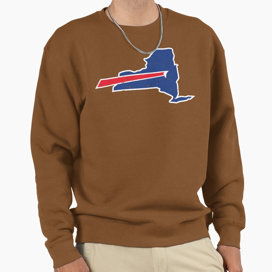 Buffalo New York Sweatshirt - Fun Novelty Design for Adults - T-Shirt, Sweatshirt, Hoodie