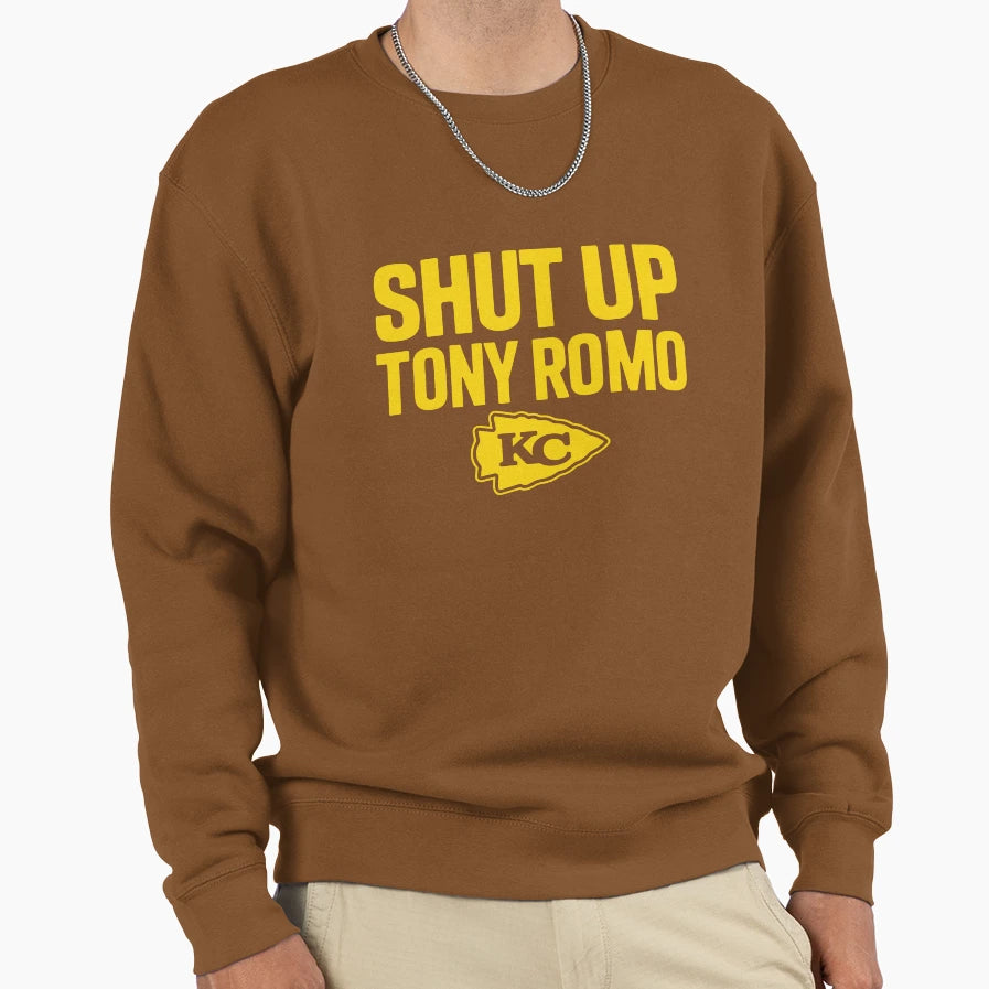 Shut Up Tony Romo Kc Sweatshirt - Custom Art Print for Adults - T-Shirt, Sweatshirt, Hoodie