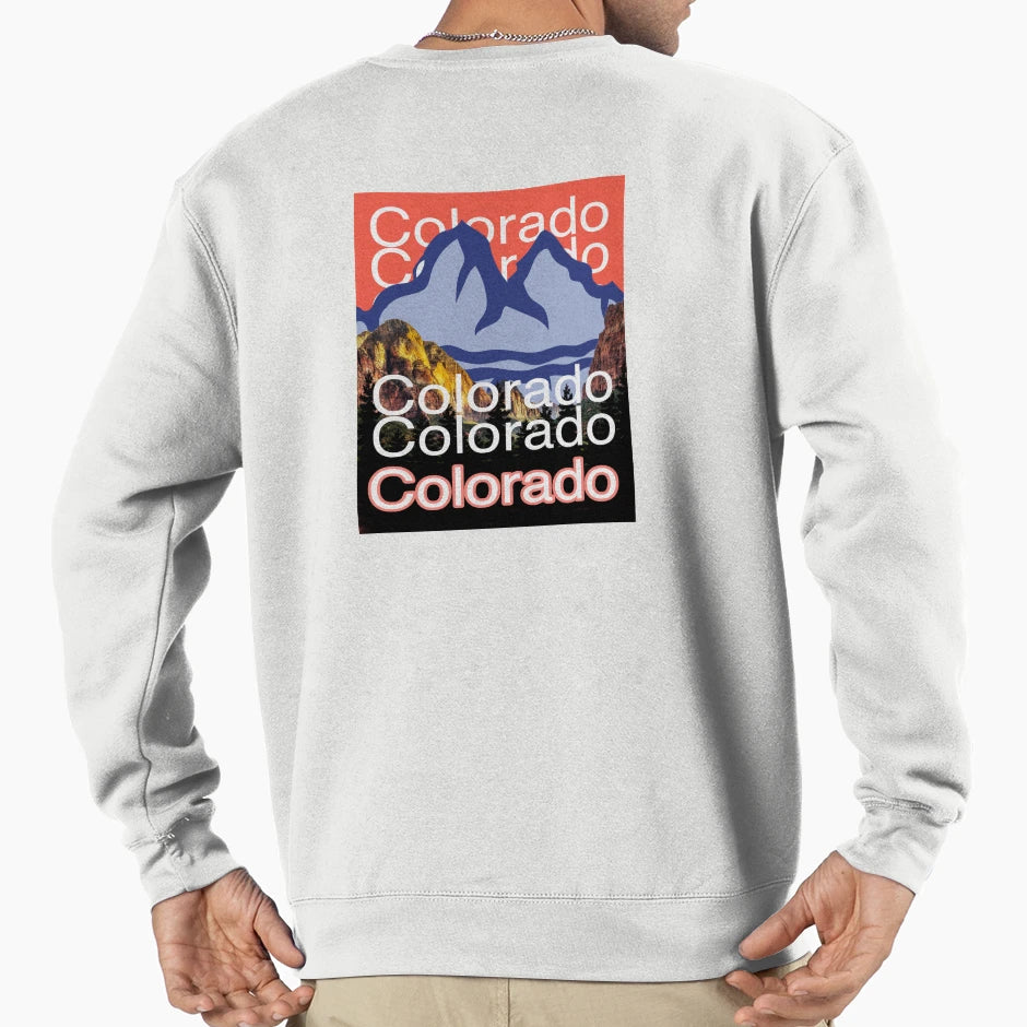 Colorado Mountains Nature Landscape Sweatshirt - Graphic Print Unisex - T-Shirt, Sweatshirt, Hoodie