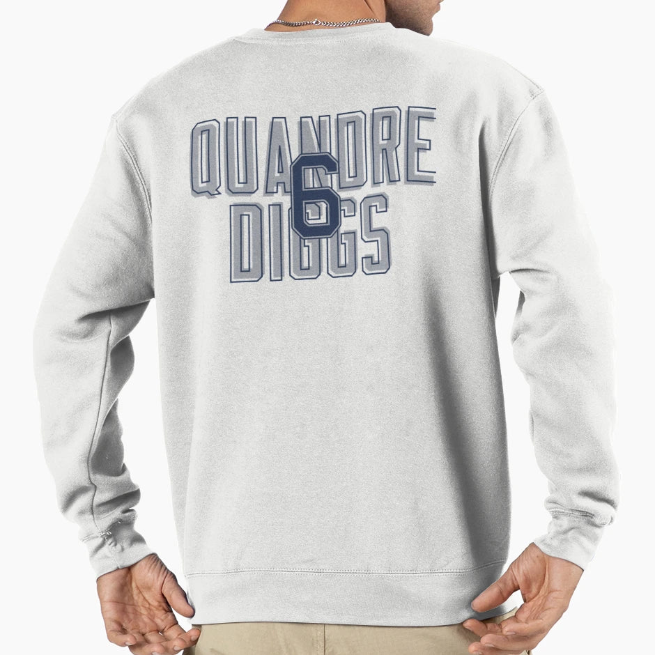 Quandre Diggs 6 Sweatshirt - Minimalist Print for Adults - T-Shirt, Sweatshirt, Hoodie