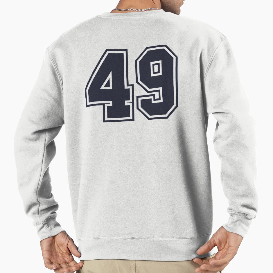 49 Sports Number Fourty Nine Sweatshirt - Unique Graphic Unisex - T-Shirt, Sweatshirt, Hoodie