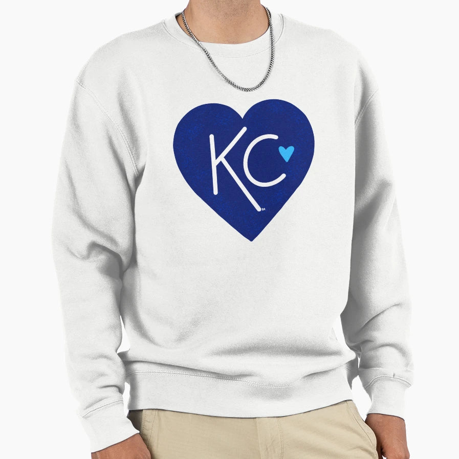 Kc Love Navy Blue Sweatshirt - Trendy Graphic Men Women - T-Shirt, Sweatshirt, Hoodie