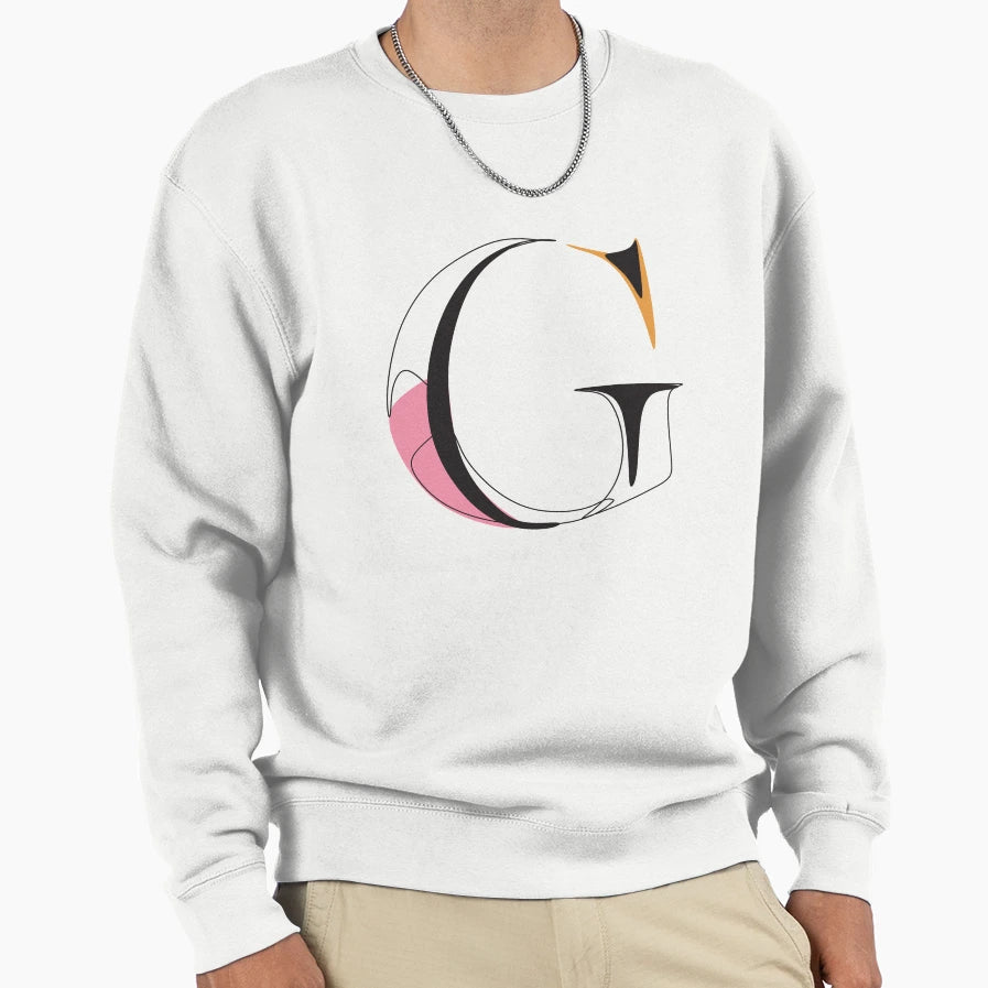 Initial G Sweatshirt - Trendy Graphic Unisex - T-Shirt, Sweatshirt, Hoodie