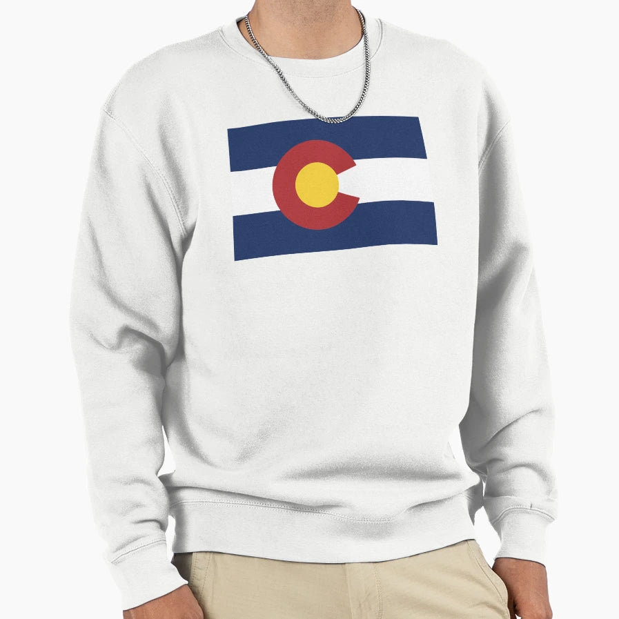 Colorado Flag Sweatshirt - Novelty Apparel Men Women - T-Shirt, Sweatshirt, Hoodie
