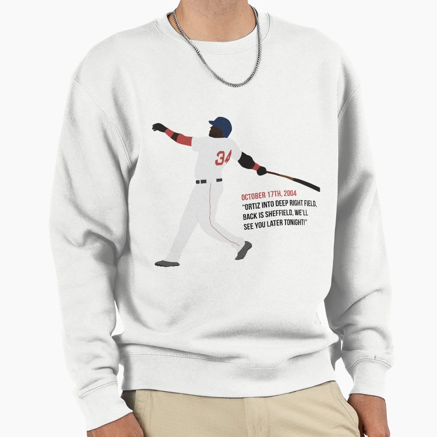 David Ortiz 2004 Sweatshirt - Casual Everyday Wear for Adults - T-Shirt, Sweatshirt, Hoodie