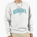 Washington Dc Curved Text Sweatshirt - Casual Everyday Wear for Adults - T-Shirt, Sweatshirt, Hoodie