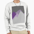 Purple Mountain Minimalist Mute Sweatshirt - Fun Novelty Design Men Women - T-Shirt, Sweatshirt, Hoodie