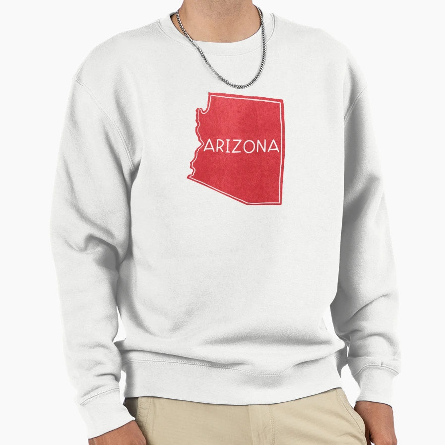 Arizona Map Sweatshirt - Unique Graphic for Adults - T-Shirt, Sweatshirt, Hoodie