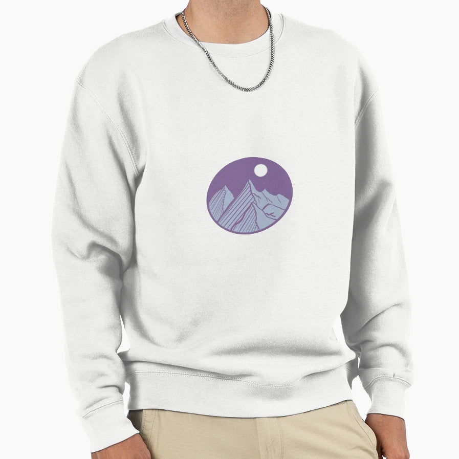 Purple Mountains Sweatshirt - Casual Everyday Wear for Adults - T-Shirt, Sweatshirt, Hoodie