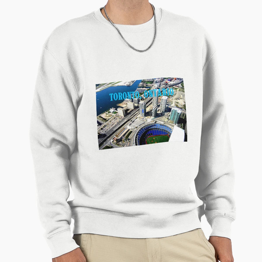 Toronto Ontario Ready Baseball Sweatshirt - Fun Novelty Design for Adults - T-Shirt, Sweatshirt, Hoodie