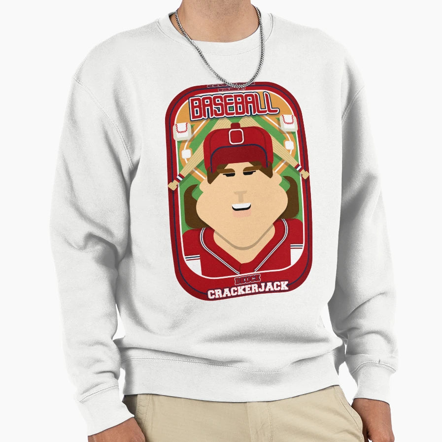 Baseball Red Blue White Deuce Sweatshirt - Unique Graphic Unisex - T-Shirt, Sweatshirt, Hoodie
