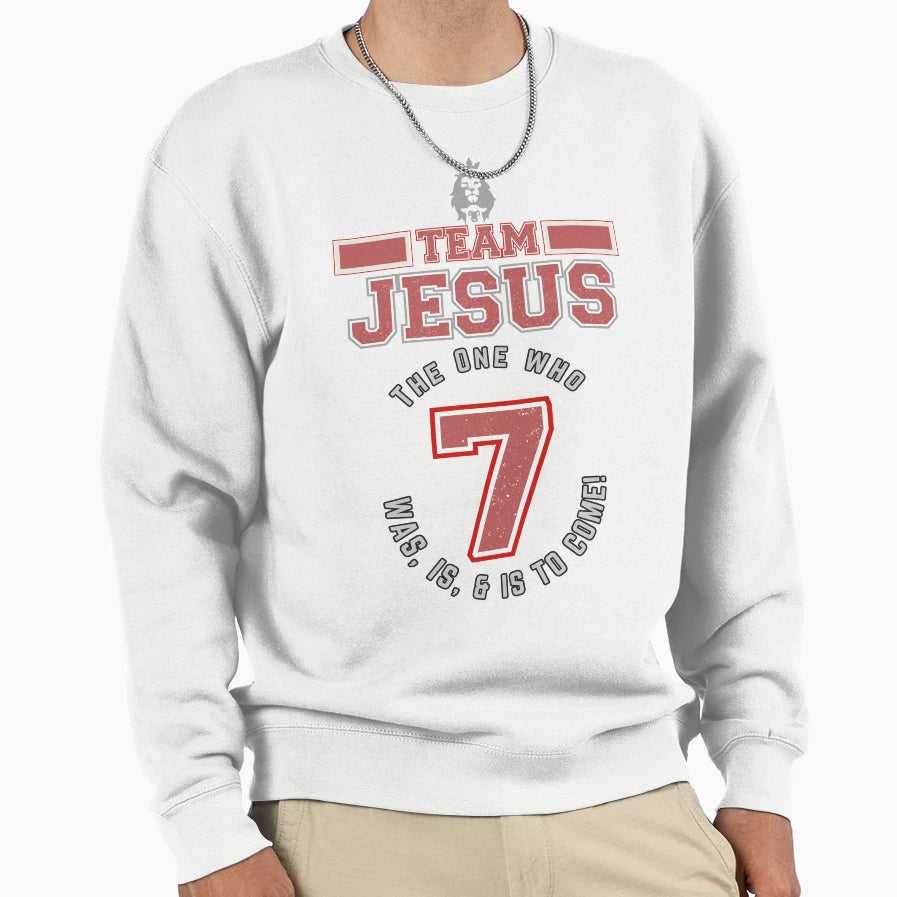 Team Jesus Grey Lettering Sweatshirt - Novelty Apparel Men Women - T-Shirt, Sweatshirt, Hoodie