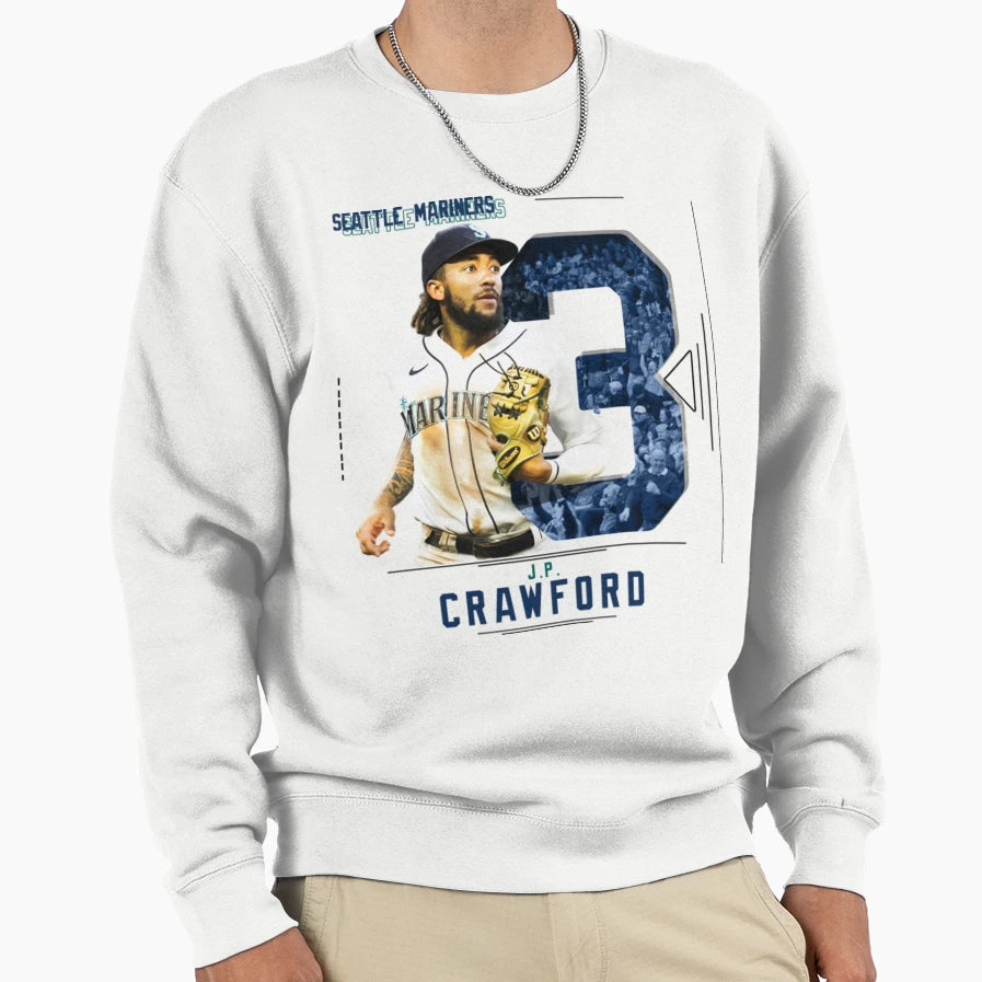 J P Crawford Baseball Sweatshirt - Graphic Print for Adults - T-Shirt, Sweatshirt, Hoodie