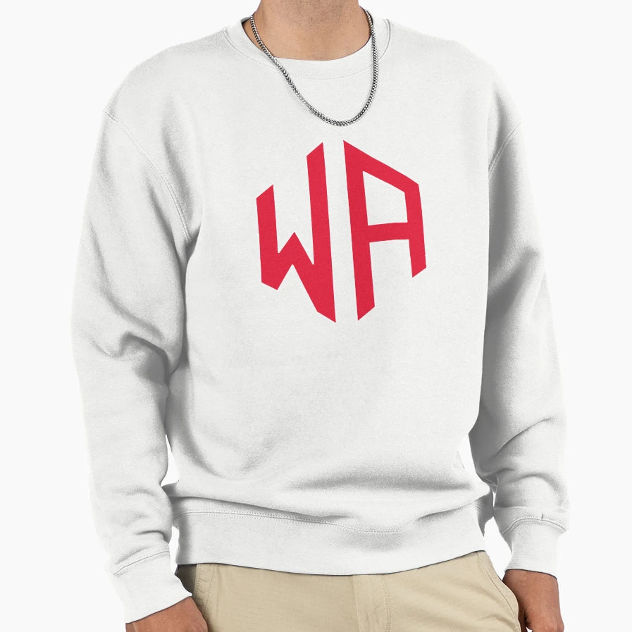 Washington State Abbreviation Sweatshirt - Unique Graphic Men Women - T-Shirt, Sweatshirt, Hoodie