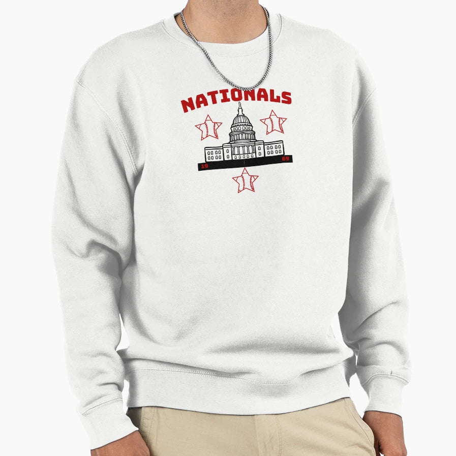 Washington Nationals Dc Capital Sweatshirt - Aesthetic Graphic for Adults - T-Shirt, Sweatshirt, Hoodie