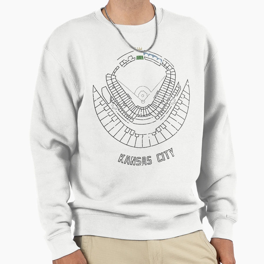 Kauffman Stadium Sweatshirt - Casual Everyday Wear Men Women - T-Shirt, Sweatshirt, Hoodie