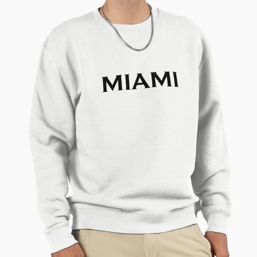 I Love Miami Sweatshirt - Minimalist Print Unisex - T-Shirt, Sweatshirt, Hoodie