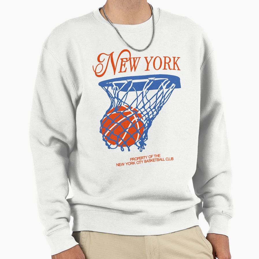 New York Basketball Sweatshirt - Unique Graphic Unisex - T-Shirt, Sweatshirt, Hoodie