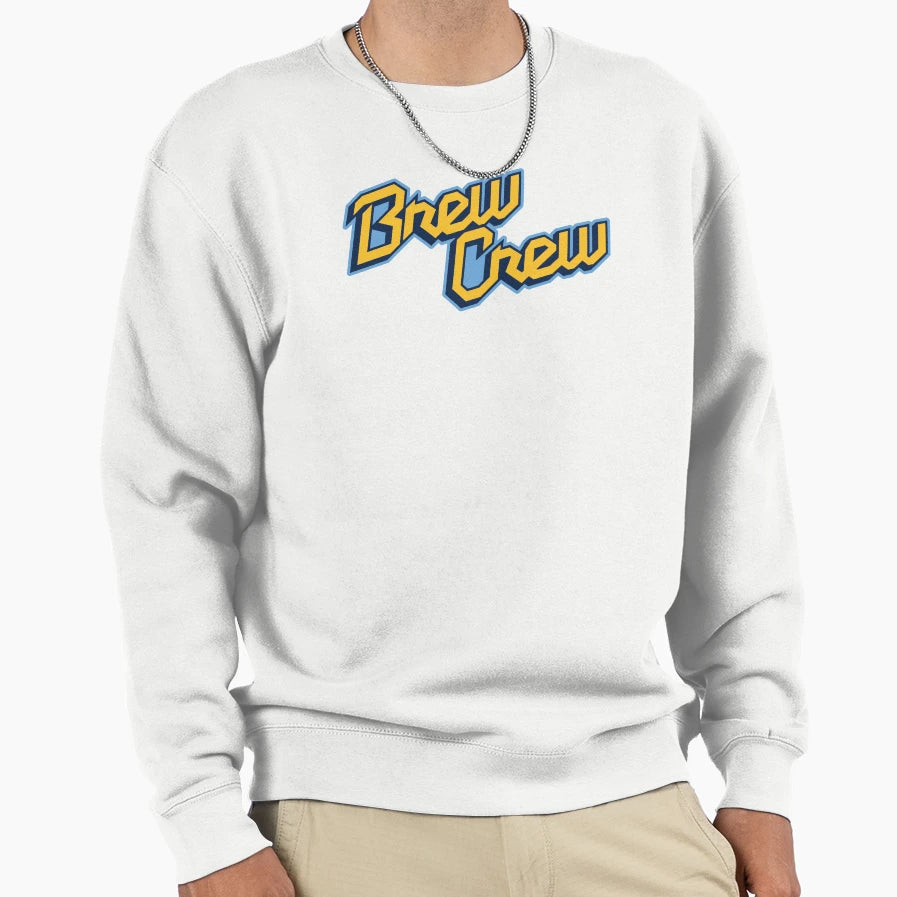 Brew Crew Milwaukee Baseball Esign Sweatshirt - Unique Graphic for Adults - T-Shirt, Sweatshirt, Hoodie
