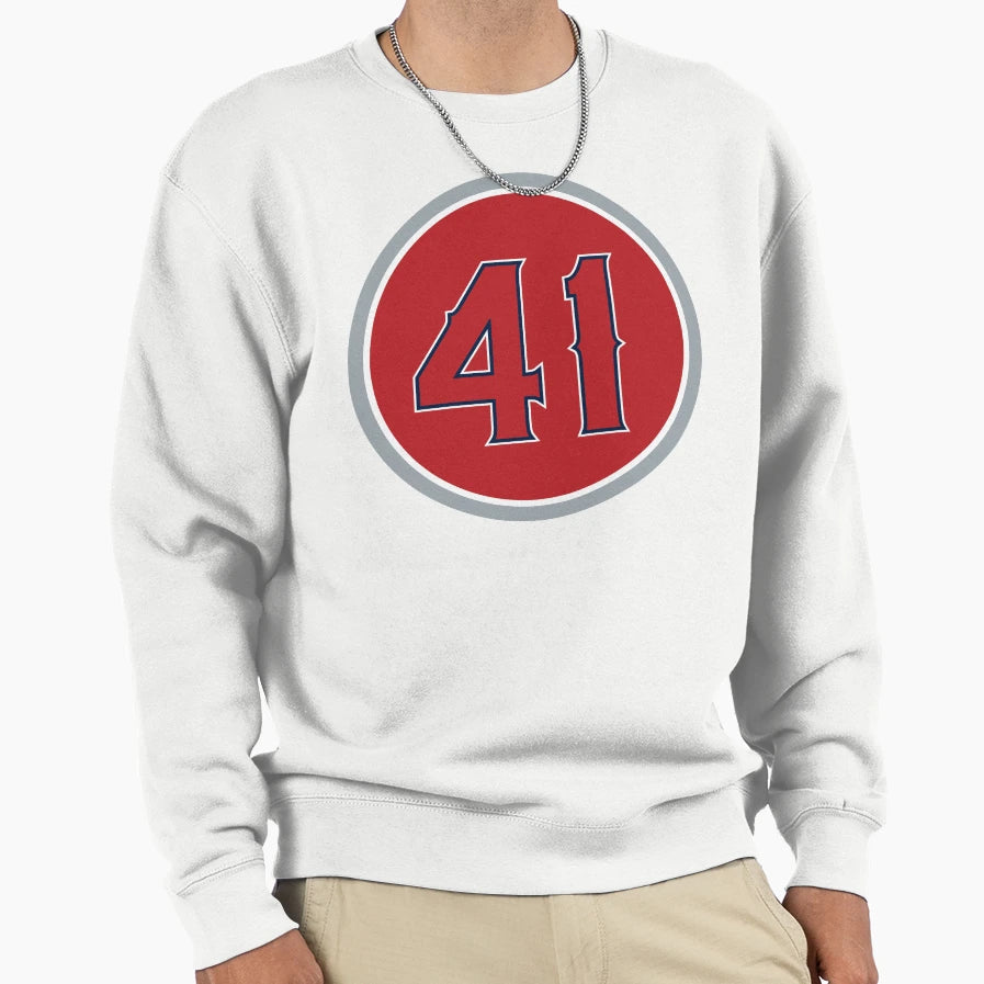 John Lackey 41 Jersey Number Sweatshirt - Minimalist Print Men Women - T-Shirt, Sweatshirt, Hoodie