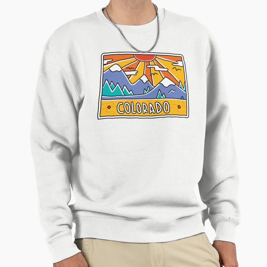 Colorado Sweatshirt - Aesthetic Graphic Men Women - T-Shirt, Sweatshirt, Hoodie