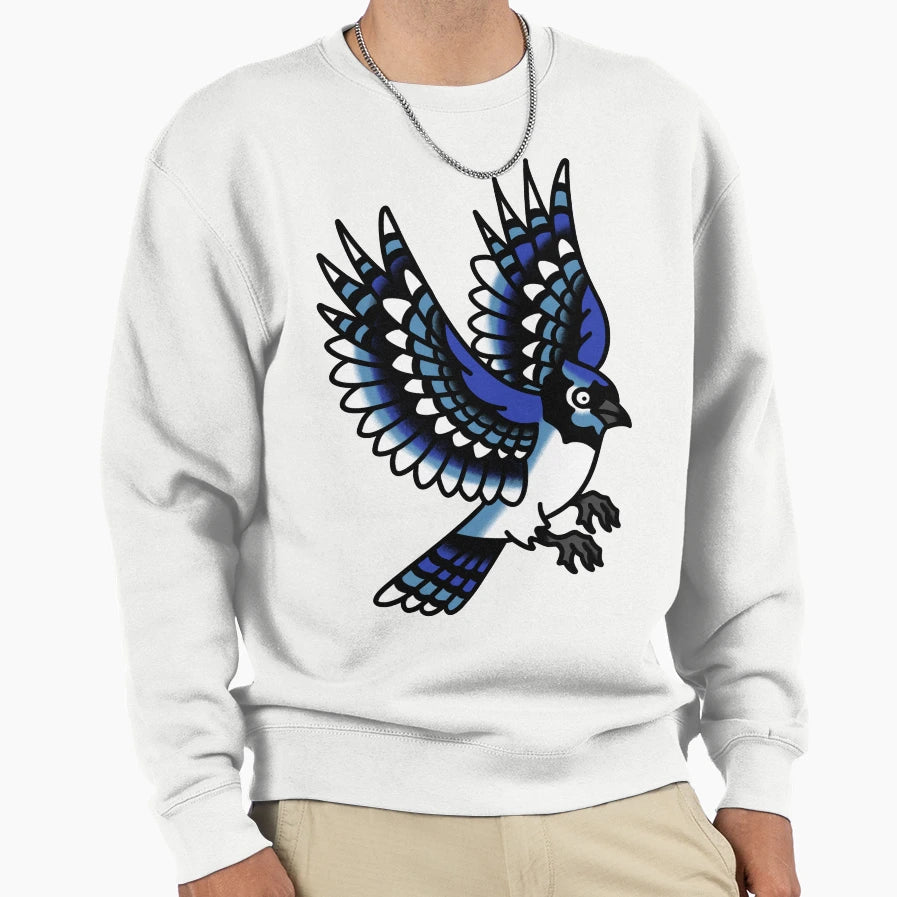 Blue Jay Trad Flash Sweatshirt - Graphic Print for Adults - T-Shirt, Sweatshirt, Hoodie