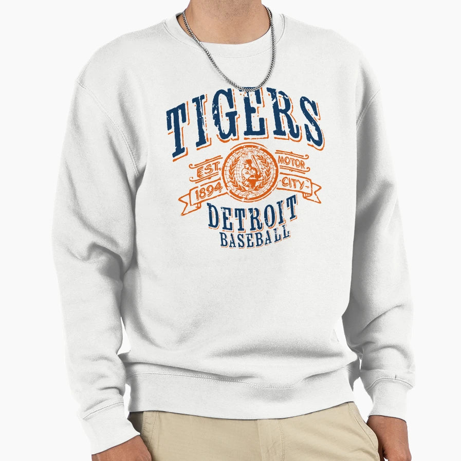 Tigers Baseball Sweatshirt - Minimalist Print Men Women - T-Shirt, Sweatshirt, Hoodie