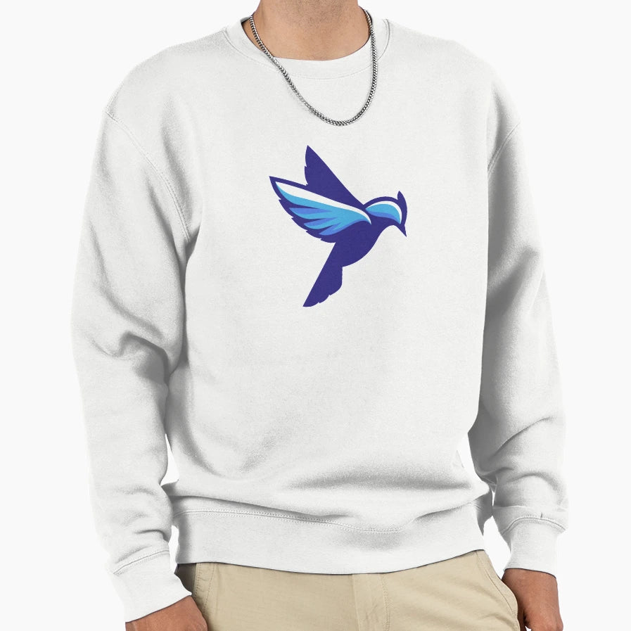 Blue Bird Sweatshirt - Minimalist Print Unisex - T-Shirt, Sweatshirt, Hoodie