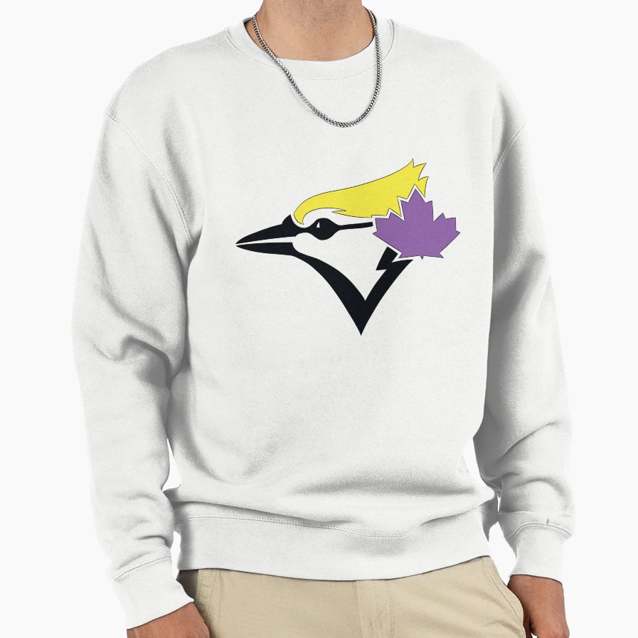 Blue Jays Like Logo Non Binary Pride Sweatshirt - Trendy Graphic Unisex - T-Shirt, Sweatshirt, Hoodie