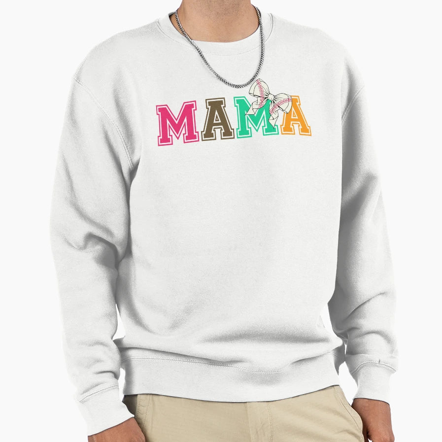 Baseball Mama Sweatshirt - Unique Graphic Unisex - T-Shirt, Sweatshirt, Hoodie