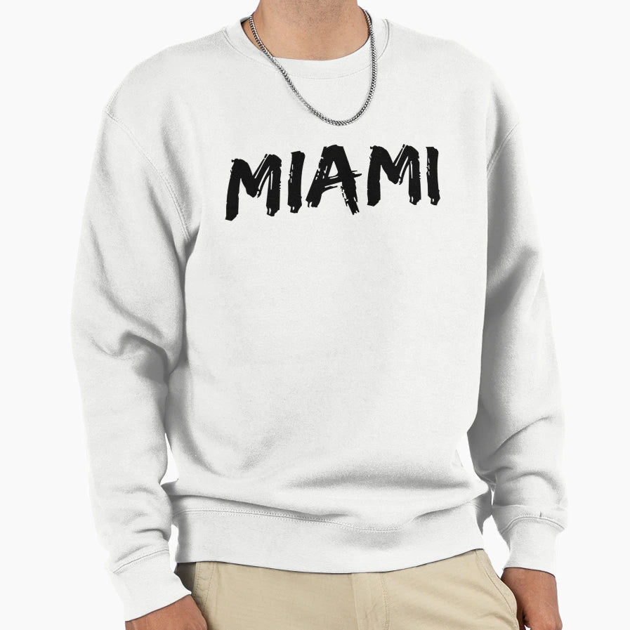 Miami Sweatshirt - Minimalist Print Men Women - T-Shirt, Sweatshirt, Hoodie