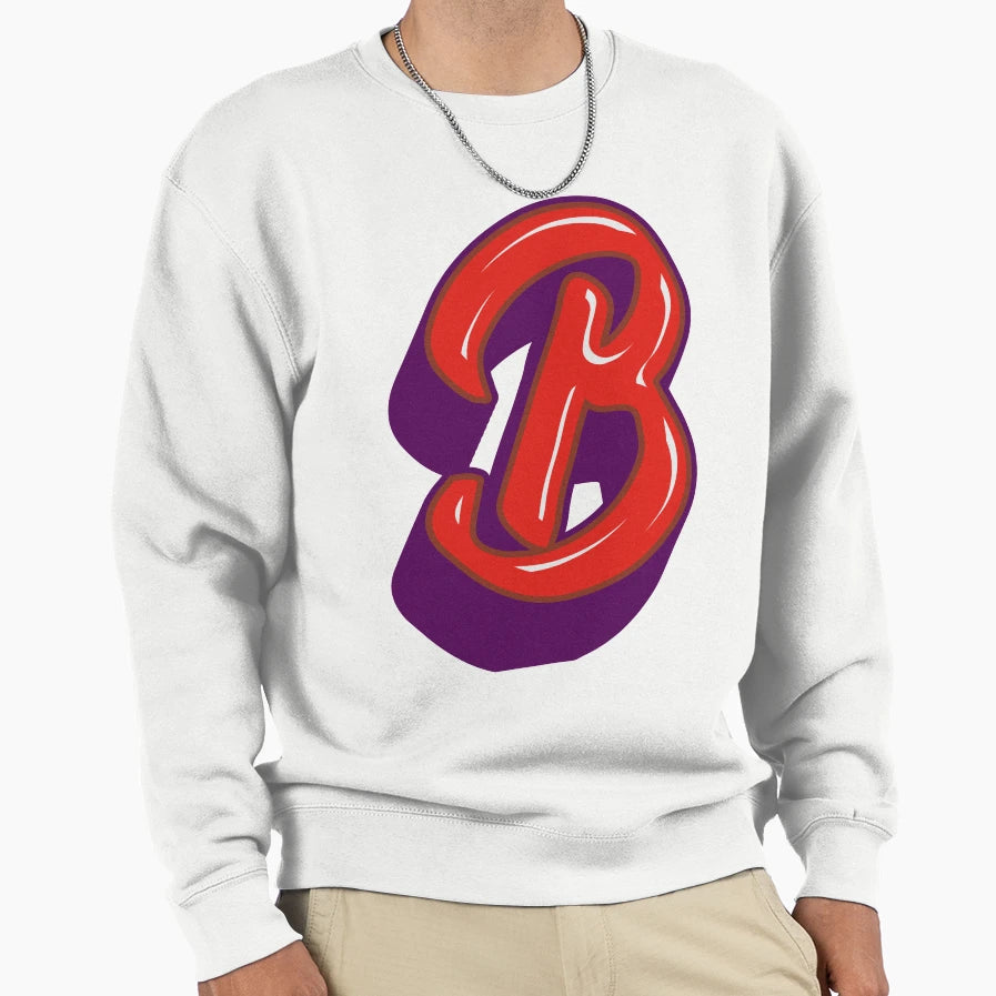 Letter B Graffiti Sweatshirt - Custom Art Print for Adults - T-Shirt, Sweatshirt, Hoodie