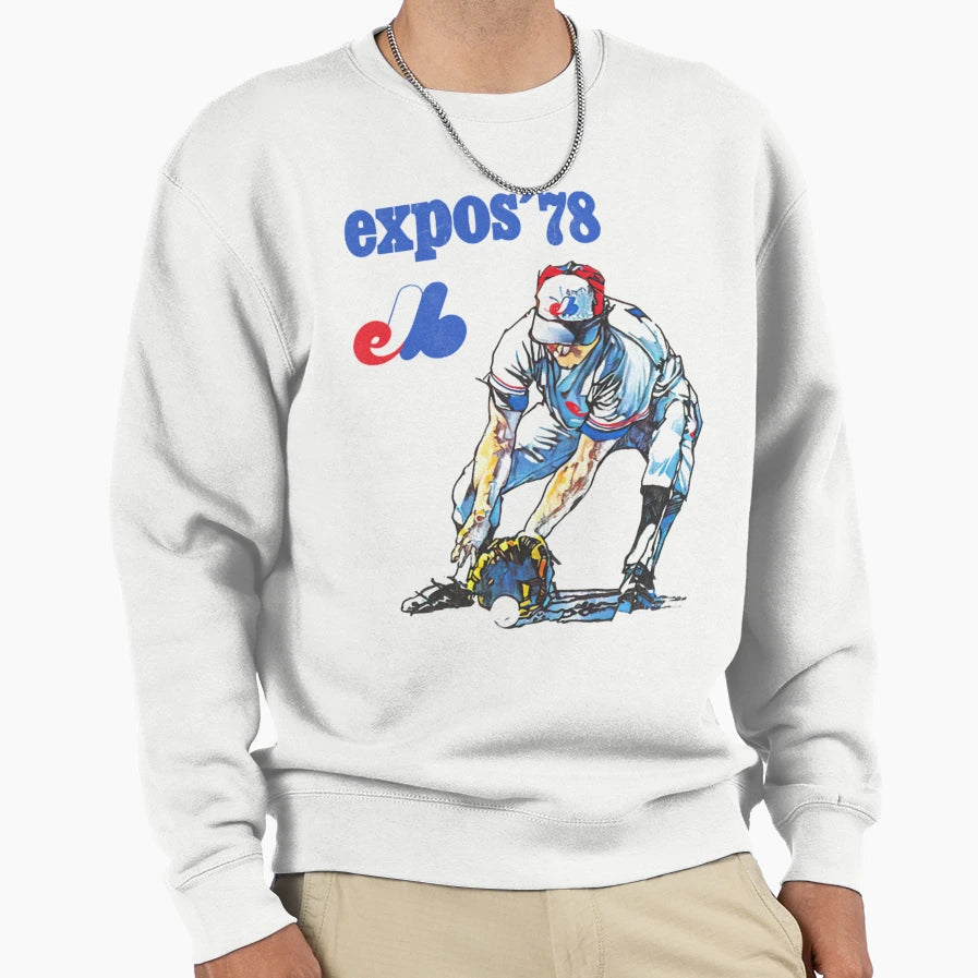 1978 Montreal Expos Pete Rose Sweatshirt - Casual Everyday Wear Men Women - T-Shirt, Sweatshirt, Hoodie