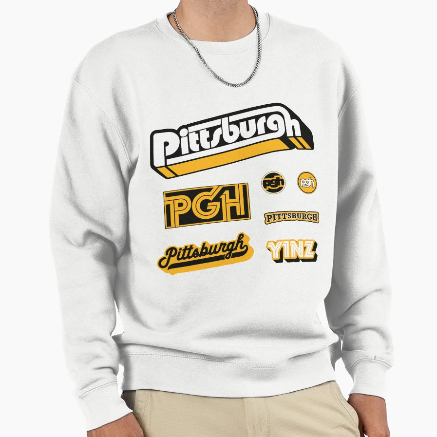Pittsburgh Flash Sheet Mini Pack Sweatshirt - Aesthetic Graphic for Adults - T-Shirt, Sweatshirt, Hoodie