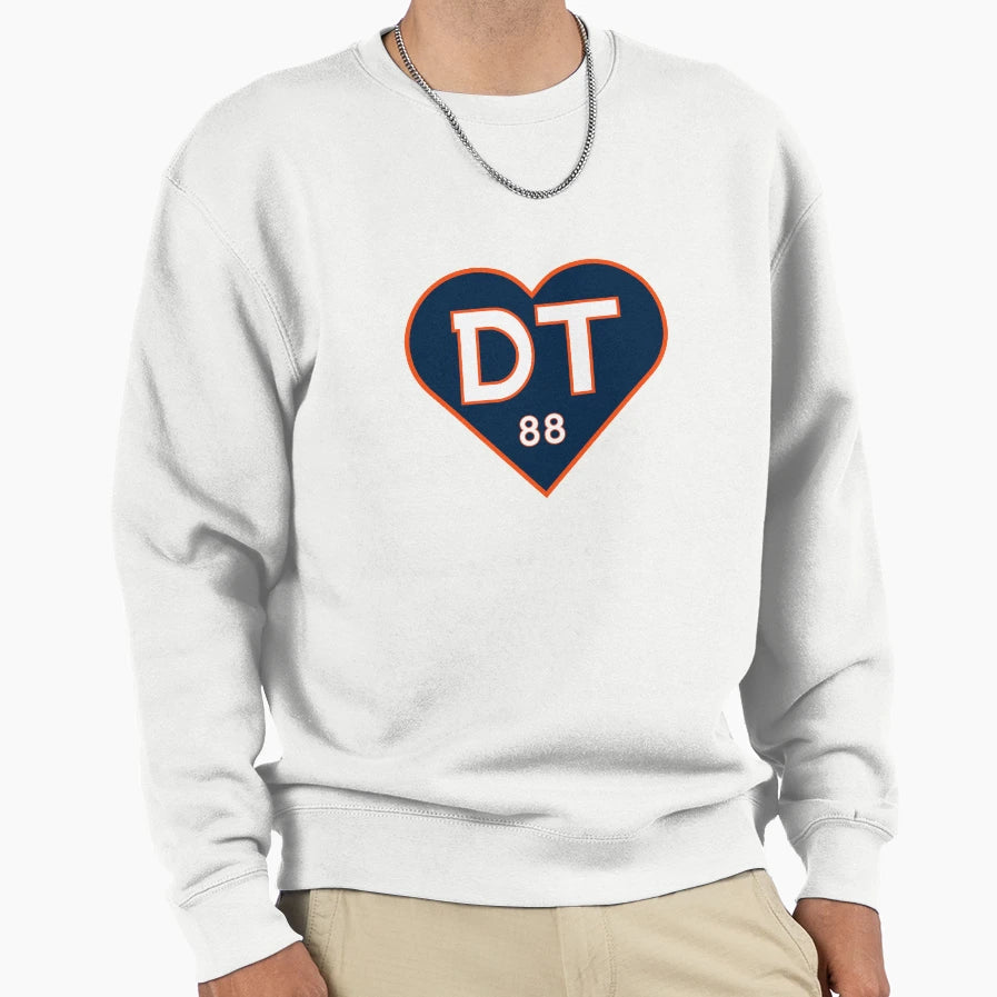 Demaryius Thomas Heart Dt88 Sweatshirt - Casual Everyday Wear for Adults - T-Shirt, Sweatshirt, Hoodie