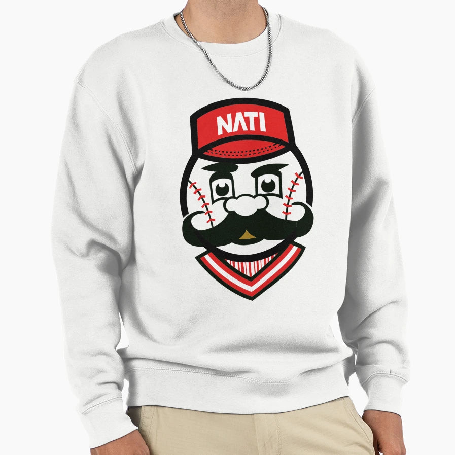 Cincinnati Red Transparent Sweatshirt - Minimalist Print for Adults - T-Shirt, Sweatshirt, Hoodie
