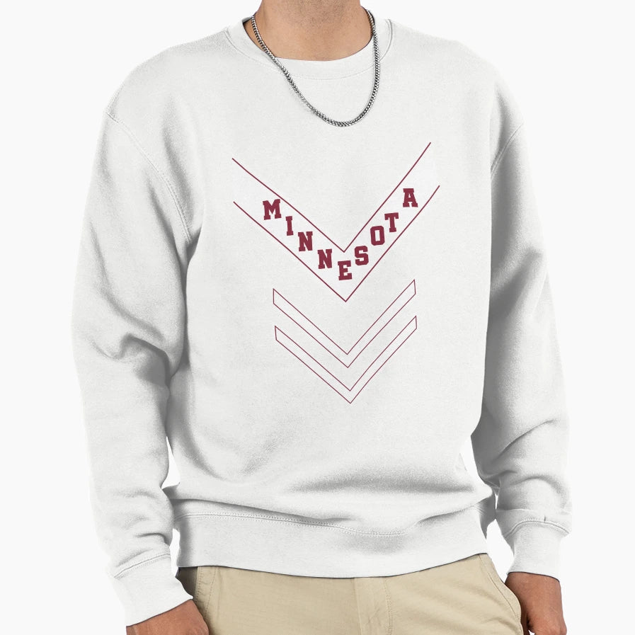 U Mn Marching Band Uniform White Sweatshirt - Custom Art Print for Adults - T-Shirt, Sweatshirt, Hoodie