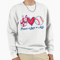 Peace Love Jays Baseball Team Sweatshirt - Custom Art Print for Adults - T-Shirt, Sweatshirt, Hoodie