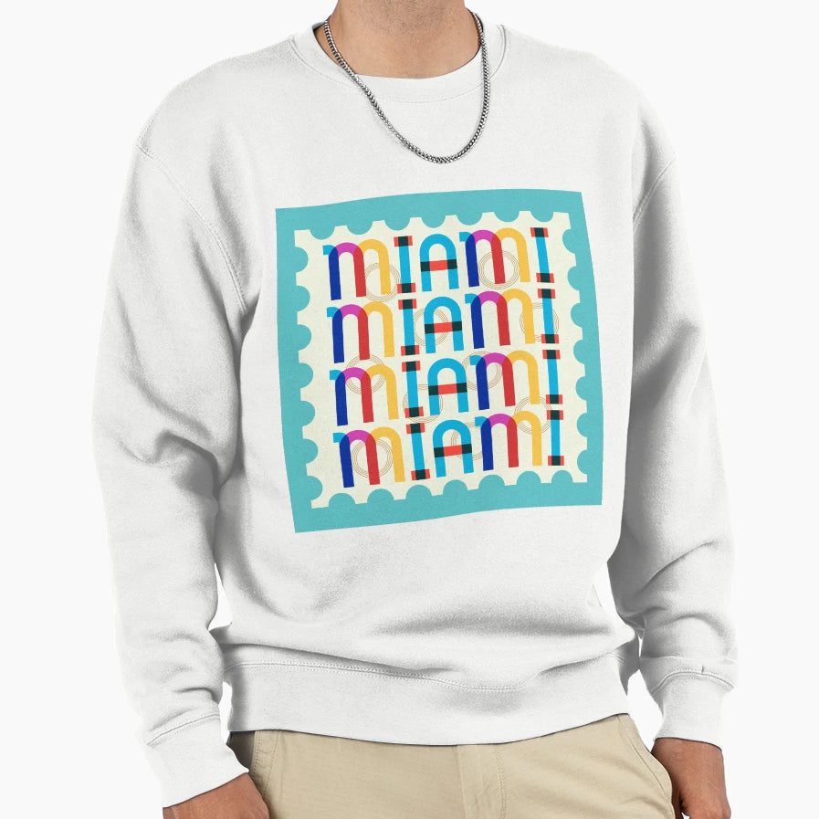 Miami Sweatshirt - Unique Graphic for Adults - T-Shirt, Sweatshirt, Hoodie