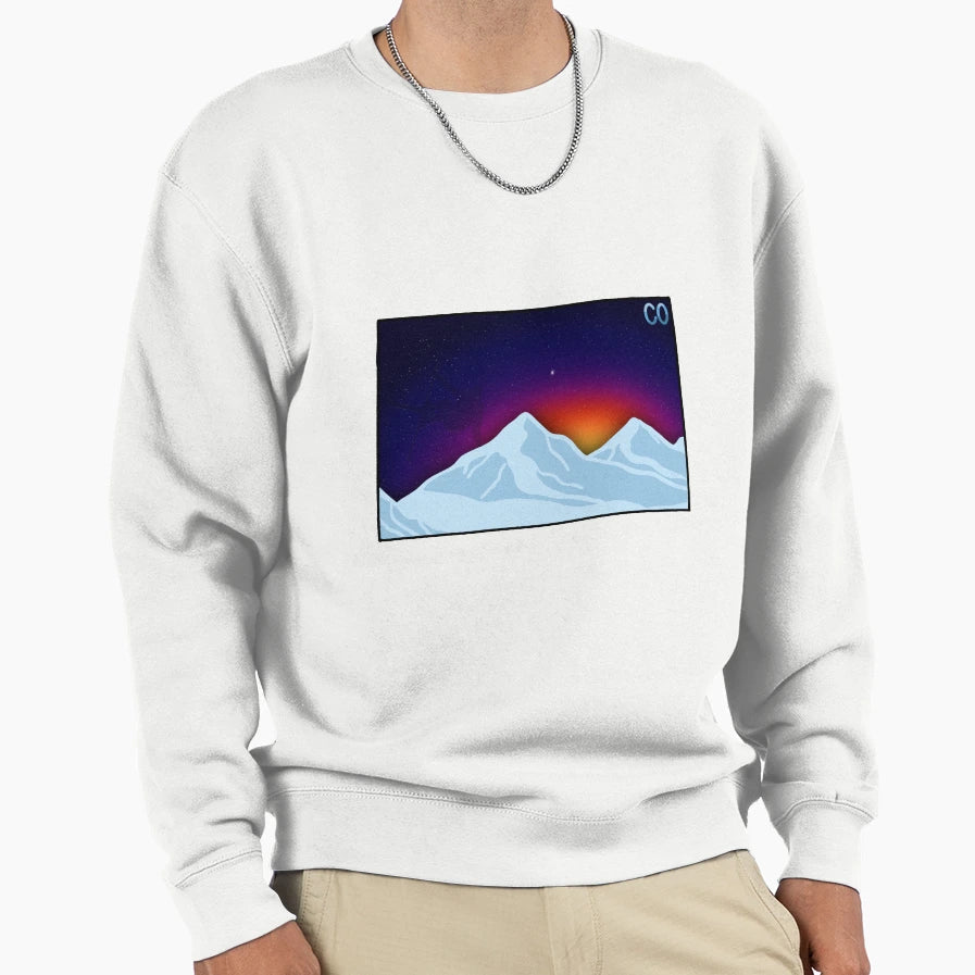 Colorado Mountains Sweatshirt - Graphic Print Men Women - T-Shirt, Sweatshirt, Hoodie