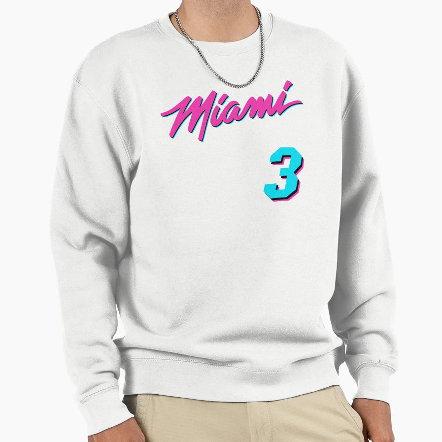 Miami Number 3 Sweatshirt - Novelty Apparel Unisex - T-Shirt, Sweatshirt, Hoodie