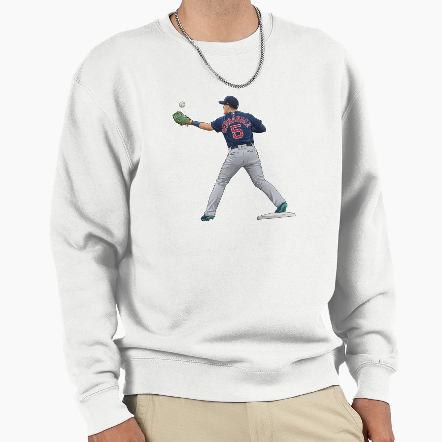 Enrique Hernandez 5 Catch Ball Sweatshirt - Graphic Print Unisex - T-Shirt, Sweatshirt, Hoodie