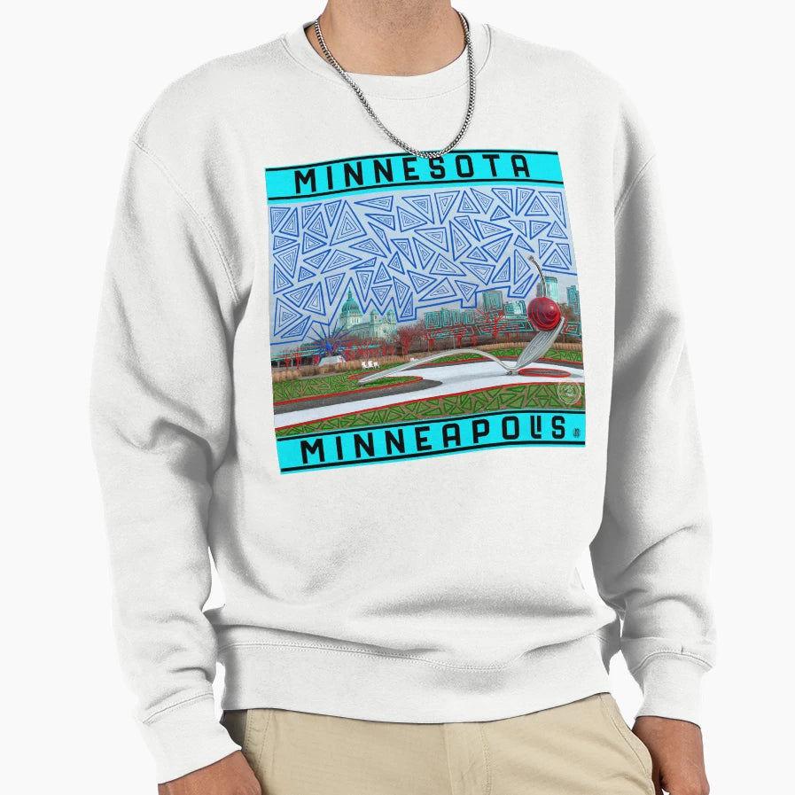 Minneapolis Minnesota Sweatshirt - Custom Art Print for Adults - T-Shirt, Sweatshirt, Hoodie